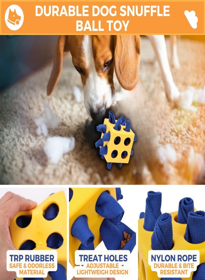 Fossa Dog Enrichment Puzzle Toy, Interactive Snuffle Ball for Dogs Encourage Stimulation Food Foraging Skill, Resistant Rope to Hide Treat for Aggressive Puppy, Small, Medium, Large Dog - Image 4
